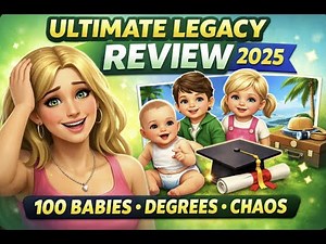 Ultimate Legacy Challenge REVIEW 2025 | Lilly Full Story So Far (100 Babies & Degrees!)