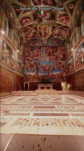 Inside the Sistine Chapel 🇻🇦 | Michelangelo’s Divine Masterpiece in Vatican City #italy #travel