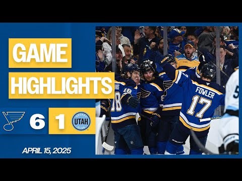 Game Highlights: Blues 6, Utah 1