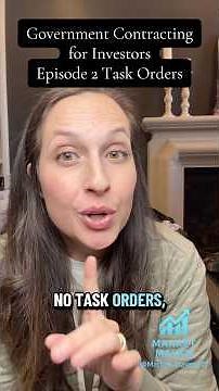 This Is When Government Contracts Turn Into 💰| #taskorders #governmentcontracting #money #investing