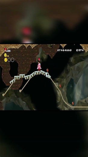 Newer Super Mario Bros Wii - Skull Rollercoaster in Caves