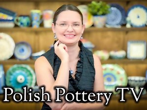 Polmedia Polish Pottery Sugar Spoon - Red Pansy Pattern Handmade in Boleslawiec Poland by Ceramika Artystyczna + Certificate of Authenticity