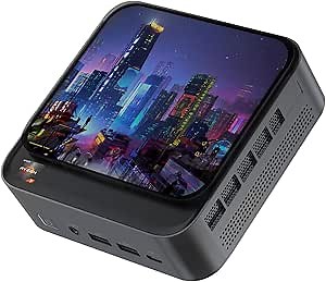 Mini Desktop PC with AMD Ryzen 7 7430U (Up to 4.30 GHz) 16GB DDR4 512GB SSD Cyber Style Mini Computer Support 4K Display USB 6*3.0 Ports WiFi 5&Bluetooth 4.2 Mini pc for Home/Office/Education/Gaming