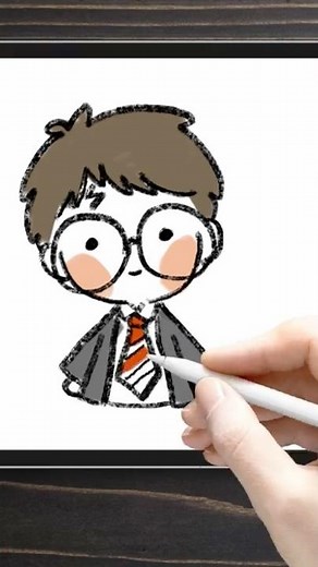 🧙‍♂️✨ Draw HARRY POTTER Step by Step! 🖌️ Magic on Paper for Kids