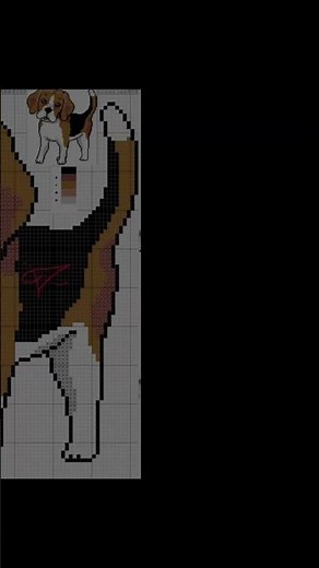 🐕 Beagle Dog - Free Cross Stitch Pattern Animals For Beginners