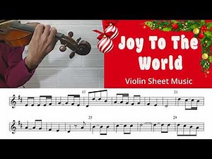 Joy to the world easy violin tutorial #musicsheet #violintutorial #musiclessons