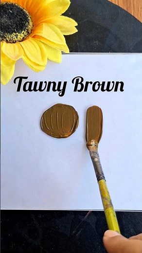 How to get tawny Brown colour by acrylics | acrylic colour mixing for tawny Brown #tawny #brown