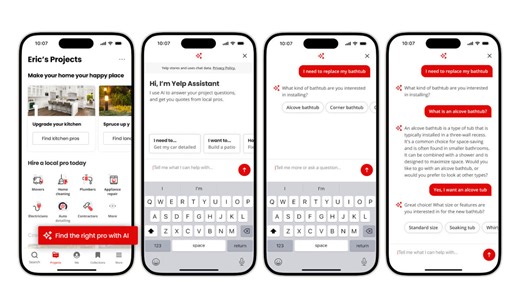 Yelp debuts AI-powered assistant to help you find the right contractors