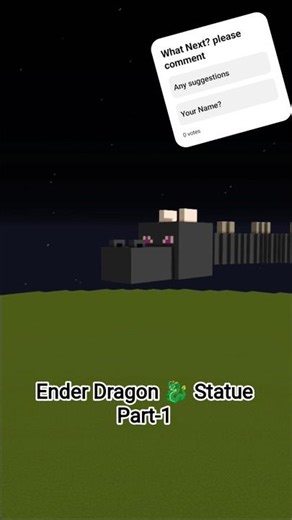 Ender Dragon Statue p-1 #minecraft #shorts #remix #building #gaming #funk #minecraftbuilding