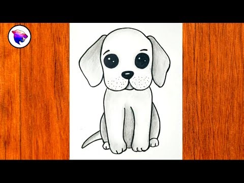 How to Draw a Dog | Step by Step Simple and Realistic Dog Drawing | Drawing Tutorial