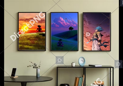 Dragon Ball Poster Set, Goku Vegeta Anime Wall Art (digital Download) - Etsy
