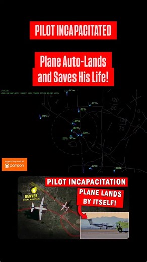 ⚠️PILOT INCAPACITATED 😧😧Plane Auto-Lands and Saves His Life! Incredible technology saved this pilot and all the occupants lives!! #plane #autoland #kingair #denver #pilot | VASAviation