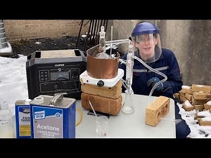 Distilling Flammable Solvents: Recycling paint thinner (mineral spirits) for cleaning paint brushes.