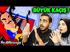 WİLSON PEŞİMİZDE! BÜYÜK KAÇIŞ! | Hello Neighbor Mod