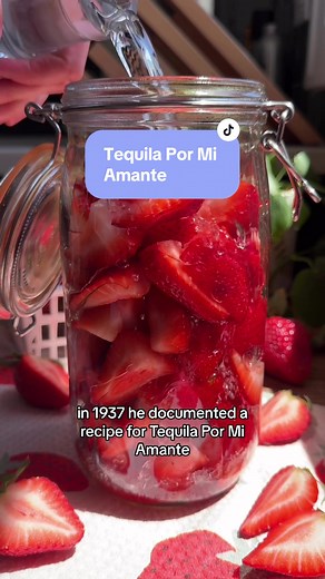 Tequila Por Mi Amante Infusion Recipe for Strawberry Margarita