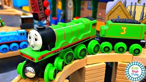 It's Fall outside, so we're going to celebrate by building an Autumn track with our Thomas Wooden Railway! We've got all our Autumn themed pieces, including the Fall festival tracks from Dustin's special set! Then, we're bringing out all our new Thomas Wooden Railway engines, including our newest railway friend, Emily! | Kids Toys Play