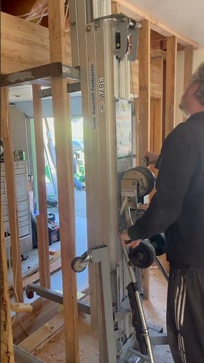 Work smarter not harder! Beam lift in action! Bob da builder