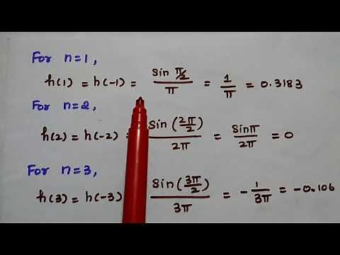 Design an Ideal Lowpass FIR Filter - Fourier Series Method - DTSP