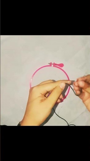 How to Thread a punch needle #punch #needlepunch#coaster #embroidery