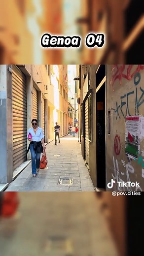 Immersive walking tour of Genoa, Italy . 📍 Genoa 04 #TravelTok #WalkingTour #CityWalk #POVTravel #Genoa