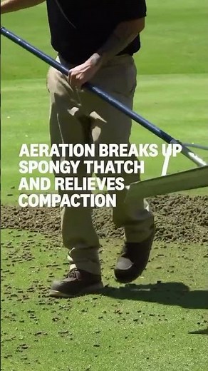 Showing up and seeing aerated greens = 🤬 But the long-term benefits are massive