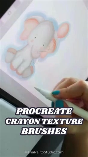 Bring cozy, hand-drawn crayon vibes to your iPad. This Procreate brush set adds grainy shading, soft layering, and playful texture—without waxy mess. Perfect for beginners and cozy illustrators. Open a canvas and draw with joy today. Brushes: https://mariapalitostudio.com/shop/crayon-procreate-brush-set/ #procreate #digitalart #digitalartist