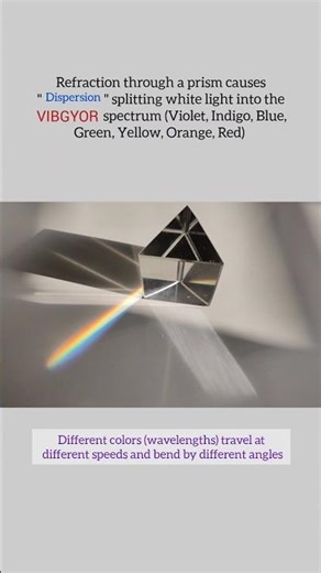 Dispersion of light through prism #easyscienceexperiments #sciencefacts #scienceshorts #diy