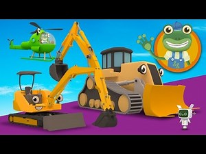 Mia The Mini Digger Visits Gecko's Garage | Construction Trucks For Children