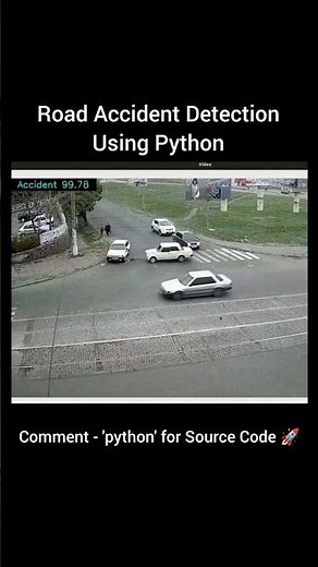 Road Accident Detection | Python Ai Computer Vision Project 🚗💥 #shorts #viral