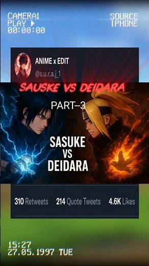 SASUKE VS DEIDARA 💥 Final Explosion Begins | Part-5 | Epic Naruto Fight 🔥