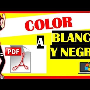 Hacer PDF en Blanco y Negro
