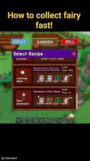 HOW TO CAPTURE FAIRY FAST IN GROW A GARDEN! #growagarden #roblox #shorts #growagardenroblox