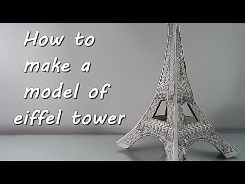 How to make a model of eiffel tower using cardboard | Mr. Thinker