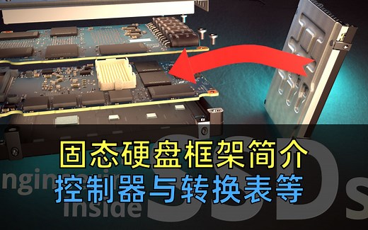 【官方双字】SSD固态硬盘架构简介 SSD控制器、转换表与超级页等