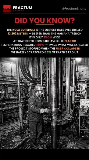 The Deepest Hole on Earth 🕳️