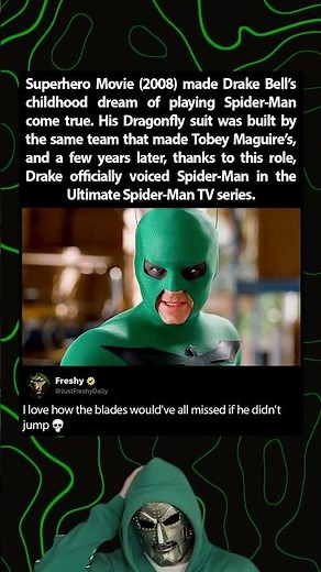 Superhero Movie (2008) actually made Drake Bell a Spider-Man