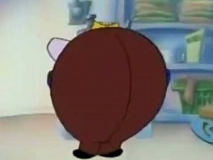 Elmo wiggling his big round booty - The Fat Cats