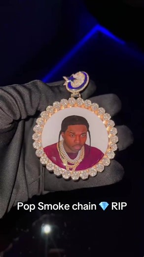 Pop Smoke tribute chain 💎💨 RIP Pop Smoke #popsmoke #jewelry #chain #rap