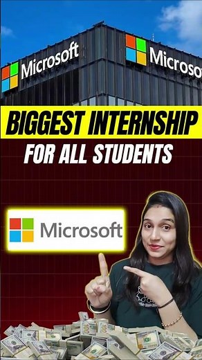 🔥 Microsoft Internship 2026 | 🔥 Internships For College Students #shotrs #shortsfeed