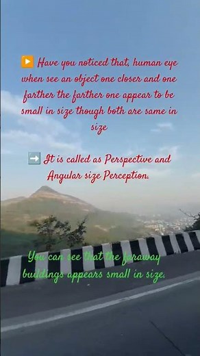 #shorts..Physics Subject...Perspective and Angular Size Perception..practically explained..#imagine