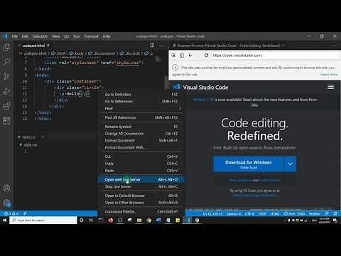How to setup visual studio Code Like codepen.io
