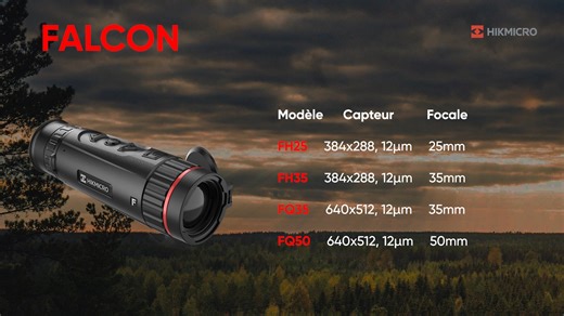 1.7K views · 22 reactions | Découvrez le nouveau monoculaire thermique FALCON. Une ergonomie réinventée, un nouveau capteur thermique et un nouvel algorithme de traitement d'images ne sont que quelqu'uns de ses nombreux points forts ! https://www.rivolier.com/monoculaire-de-vision-thermique-hikmicro-falcon-fq50.html | Chasse Passion | Facebook