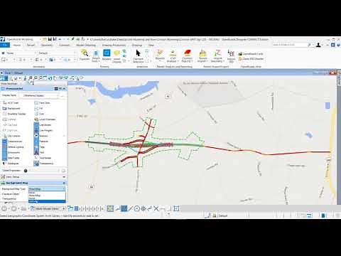Bing Map Background Map OpenRoads Designer Update 2
