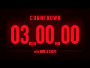 3 Hours Flip Clock Timer / With Simple Alert 🚨