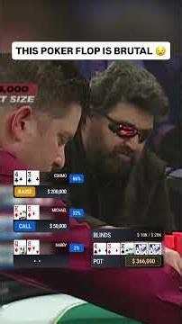 This Flop SET HIM UP 😬 #poker #casino #pokerhands