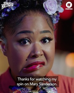 STOOOOOOP what you're doing and watch this glam Mary Sanderson makeup tutorial by Instagram.com/TiffieStarchild. Filmed at the #FreeformHalloweenHouse. 💅🏾 | 31 Nights of Halloween