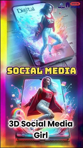 Bing AI: Crafting 3D Social Media Girl #bingai #aiapp