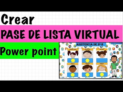 Interactive attendance list with PowerPoint for online classes.