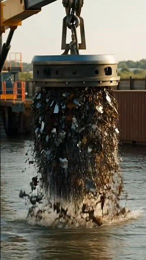 How Scrap Yard Electromagnets Lift Tons of Steel | Powerful Industrial Magnet Explained