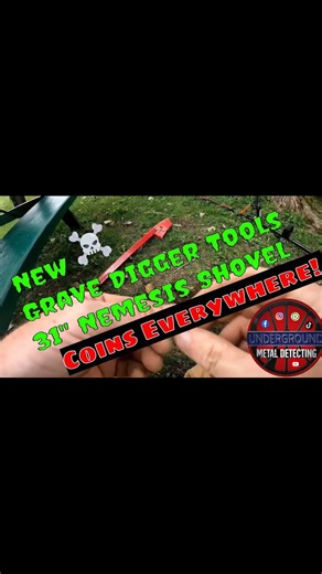 Minelab Equinox 800 - Park Metal Detecting with the new Grave Digger Tools Nemesis Shovel
